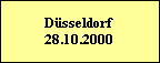 Düsseldorf   28.10.2000